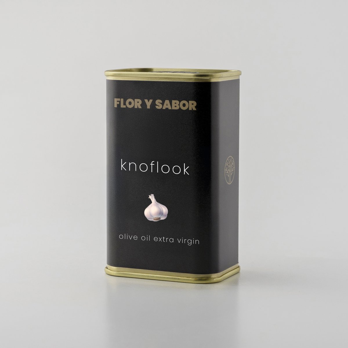 Flor y Sabor extra virgin olijfolie knoflook' - 250ml blik