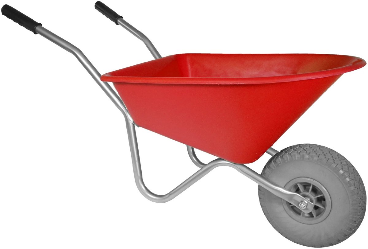 Hummer Kinderkruiwagen rood 35L met anti-lekwiel