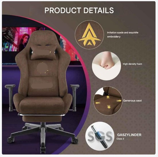 Ballarat bureaustoel, Executive fauteuil met armleuningen, Ergonomische