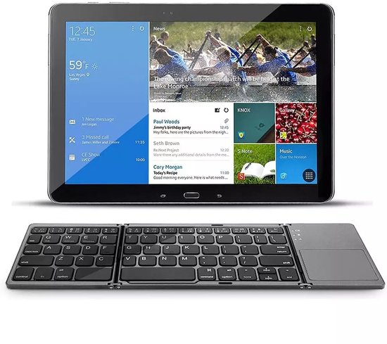 Mini Bluetooth-toetsenbord, aluminium draadloos Bluetooth-toetsenbord Draagbaar 7-8 inch draadloos toetsenbord voor Android IOS