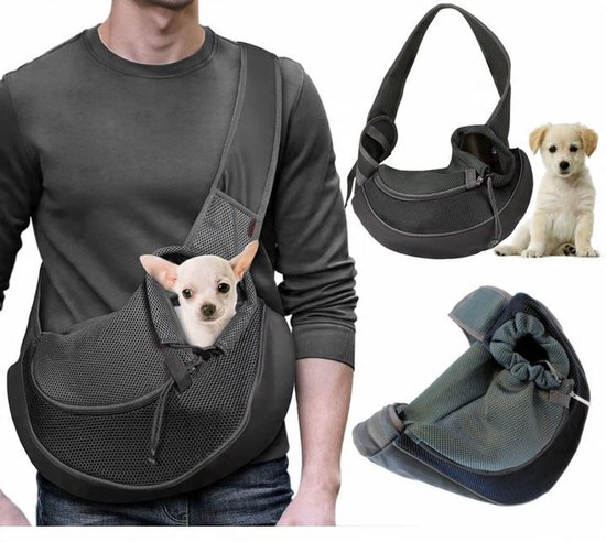Sac de Transport Chien Zwart Taille L Sac Chien Sac