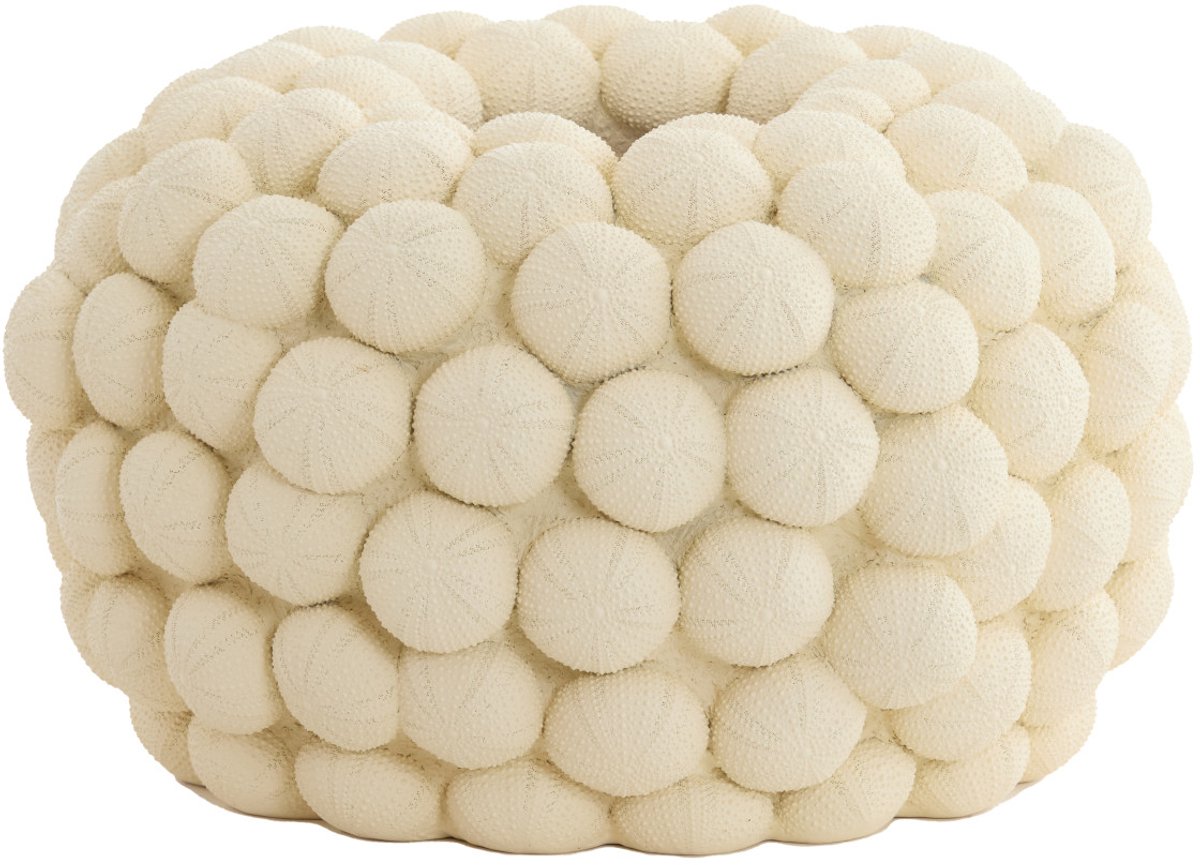 Light & Living Vaas SEA URCHIN - Ø40x23.5cm - Wit