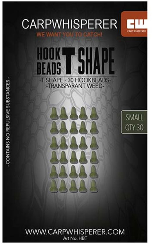 Carp Whisperer - Hook Beads T Shape (30st) van Merkloos — afbeelding 3