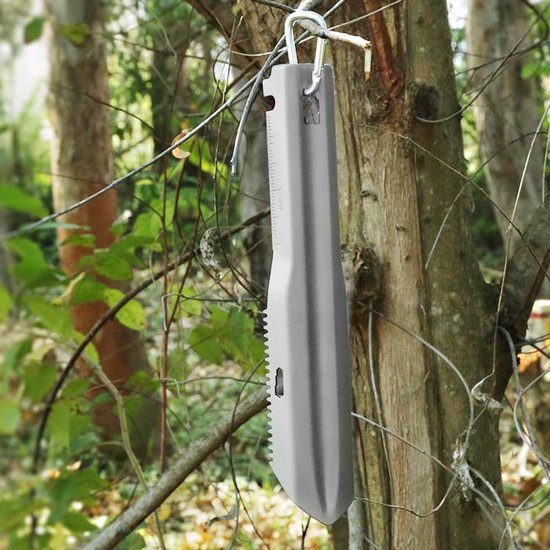 Titanium Hand Schop met Langer Handvat voor Outdoor Wandelen en Camping-Trekkinggereedschap . — afbeelding 2