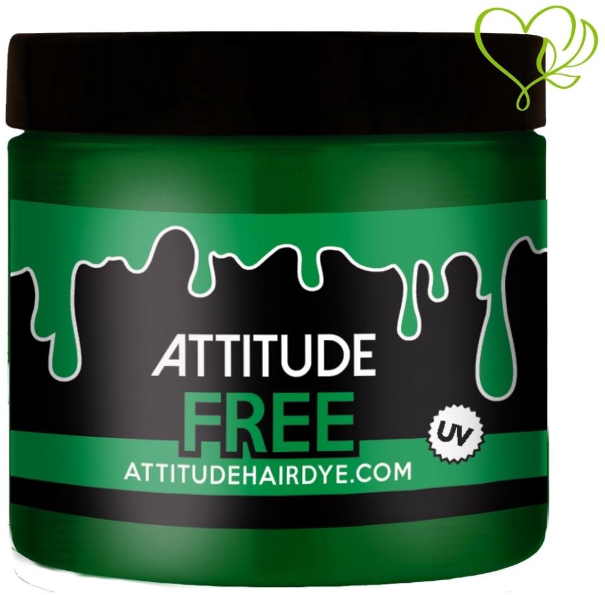 Attitude Hair Dye - Free UV - 250ml Semi permanente haarverf - Groen