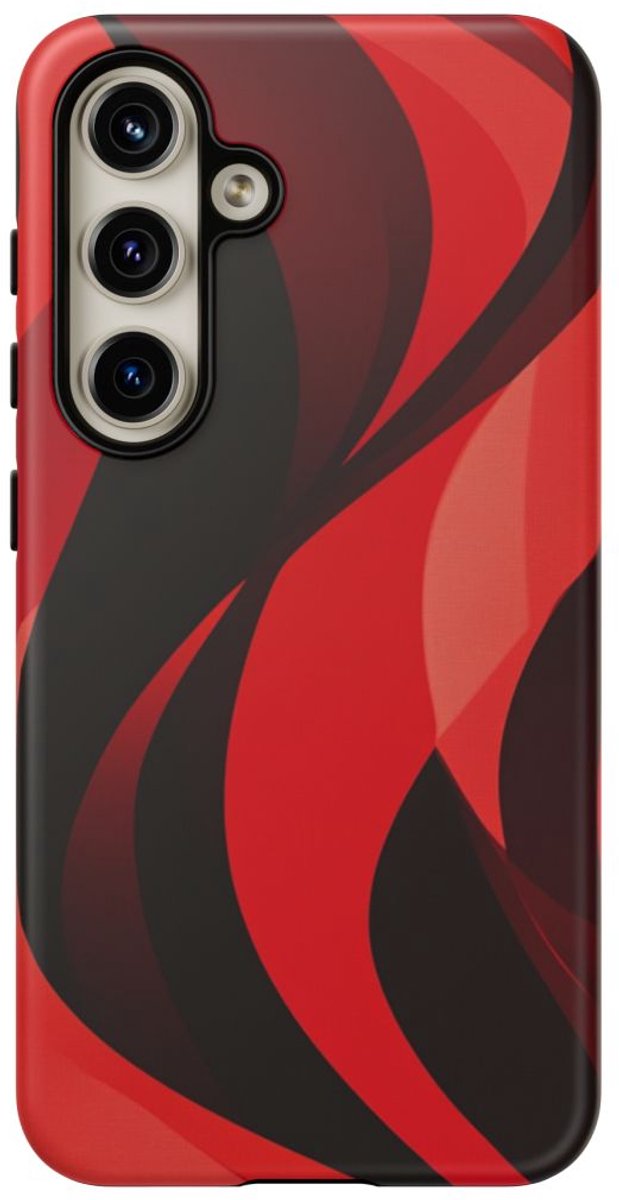 Moderne Rode Golf – Telefoonhoesje Geschikt voor Galaxy S24