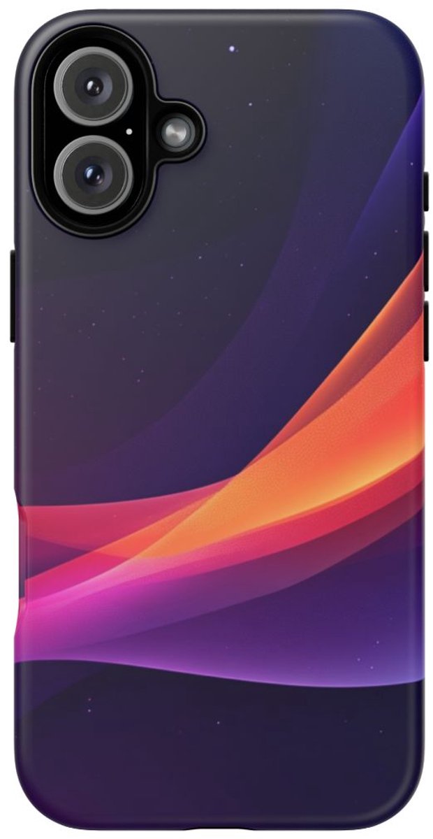 Abstracte Kleurrijke Golfpatronen – Telefoonhoesje Geschikt voor iPhone 16 Plus