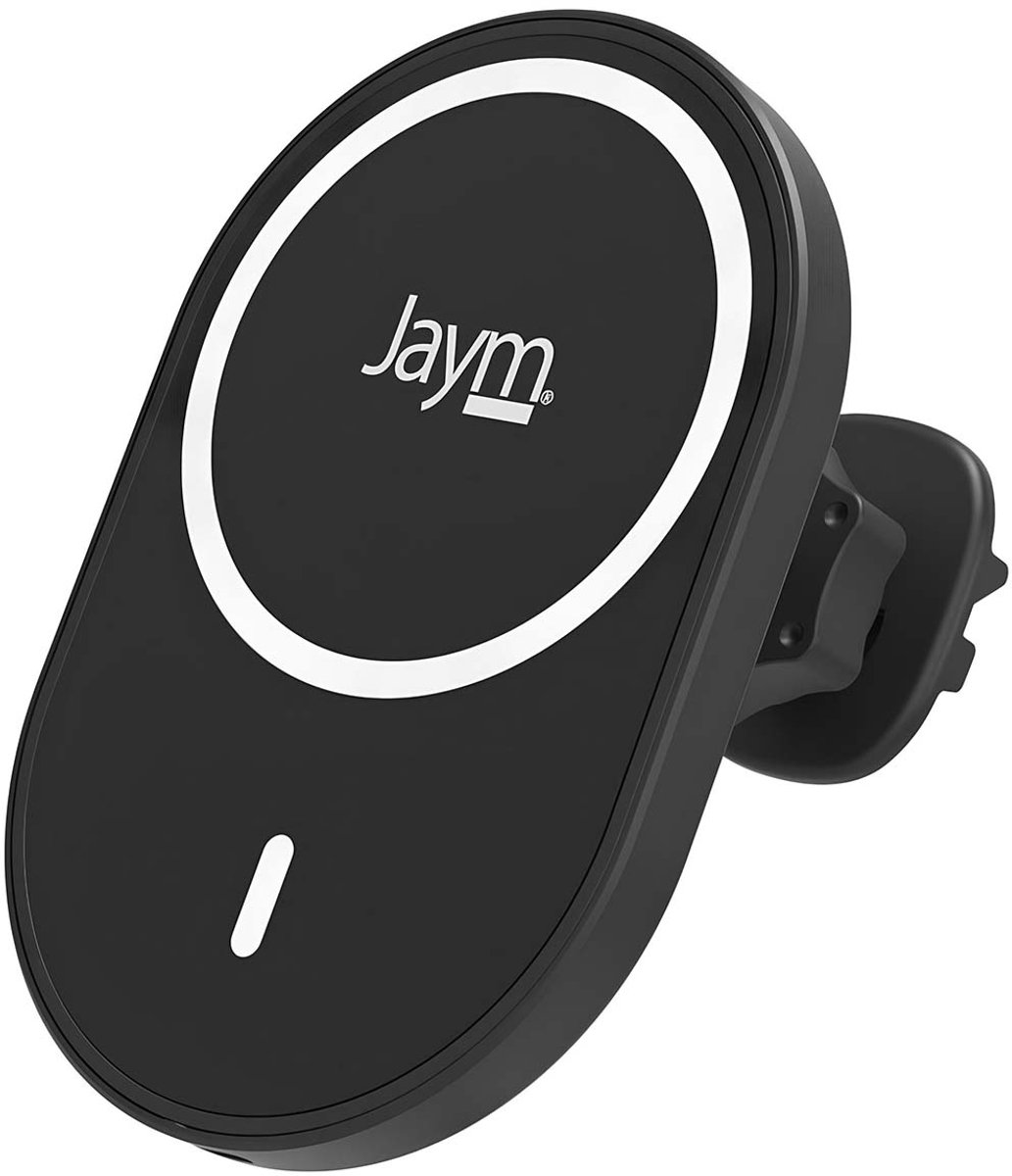 Jaym, MagSafe 15W magnetische smartphone autohouder met 2 bevestigingen, Zwart