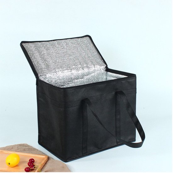 Zilver Brief Canvas Unisex Geïsoleerde Lunch Tas C... – Vicedeal