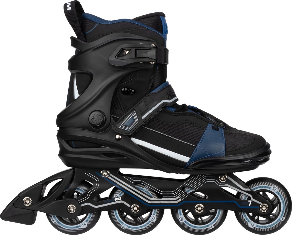 Nijdam Inline Skates – Alu chassis – Circuit Cruiser – Maat 38 – Zwart