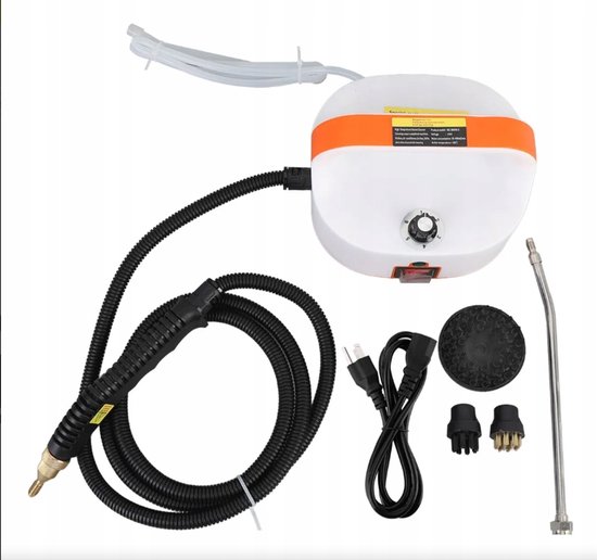 2500W Stoomreiniger Handheld met 6 Snelheden Hogedruk, Hoge Temperatuur Druk Stoomreinigingsmachine (105°C/3BAR) voor Keuken Badkamer Meubels Auto, 1100ml Watertank,A