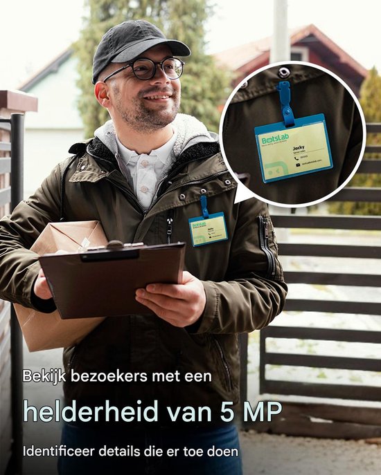 Video V5 - Deurbel Met Camera - NL Handleiding - Draadloze Deurbel Met Camera Inclusief Gong 3 Oplaadbare Batterijen Video Deurbel 2