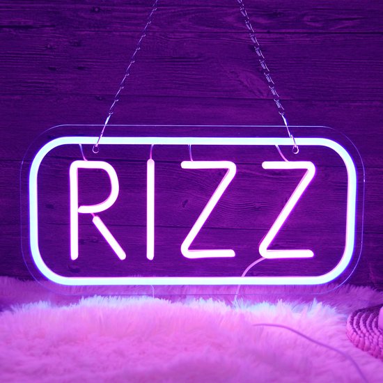Neon Rizz Signs RIZZ LED Neon Verlichting - USB-aangedreven met Aan/Uit - Neon Led Lamp ...