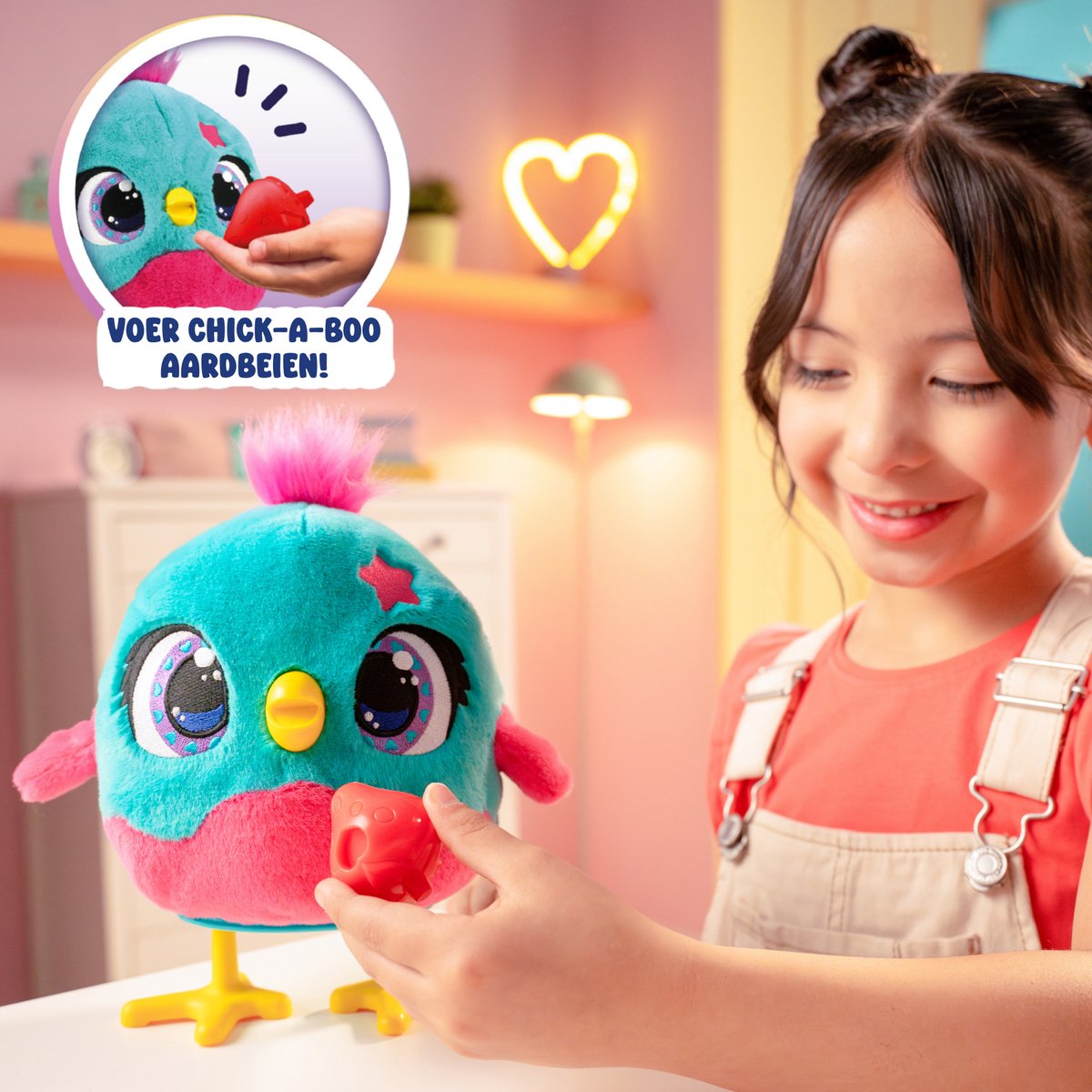 Jumbo - Funtasy Family - Chick-a-boo - Vanaf 3 jaar - Interactieve knuffel - Speelgoed met geluid - Zingt, danst en legt kuikens — afbeelding 16