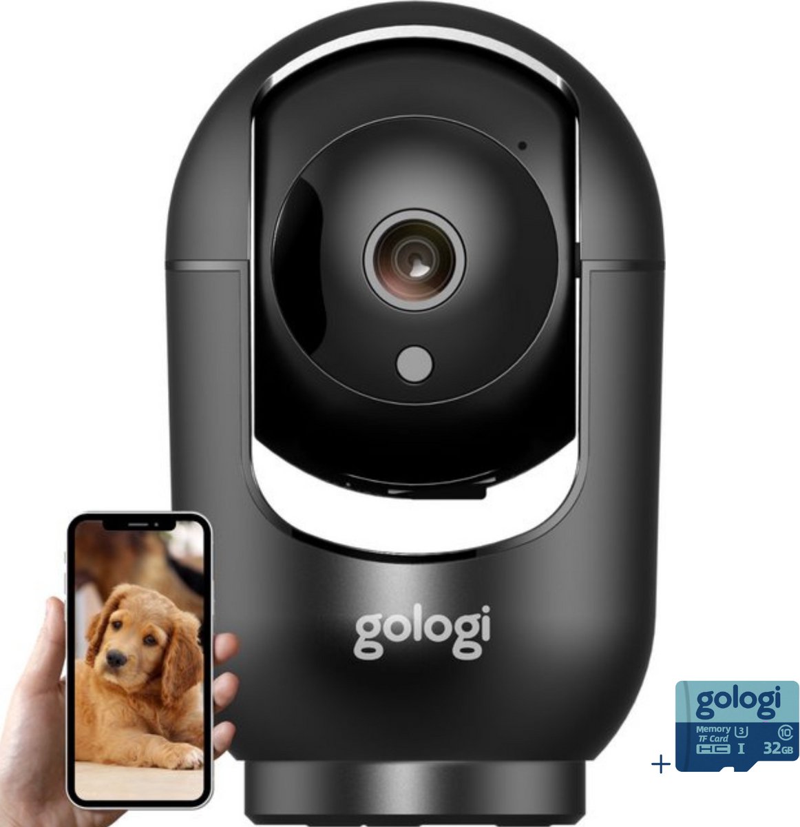 Gologi Beveiligingscamera 2K Ultra HD met Beweging Volgen - Gologi - €34,95