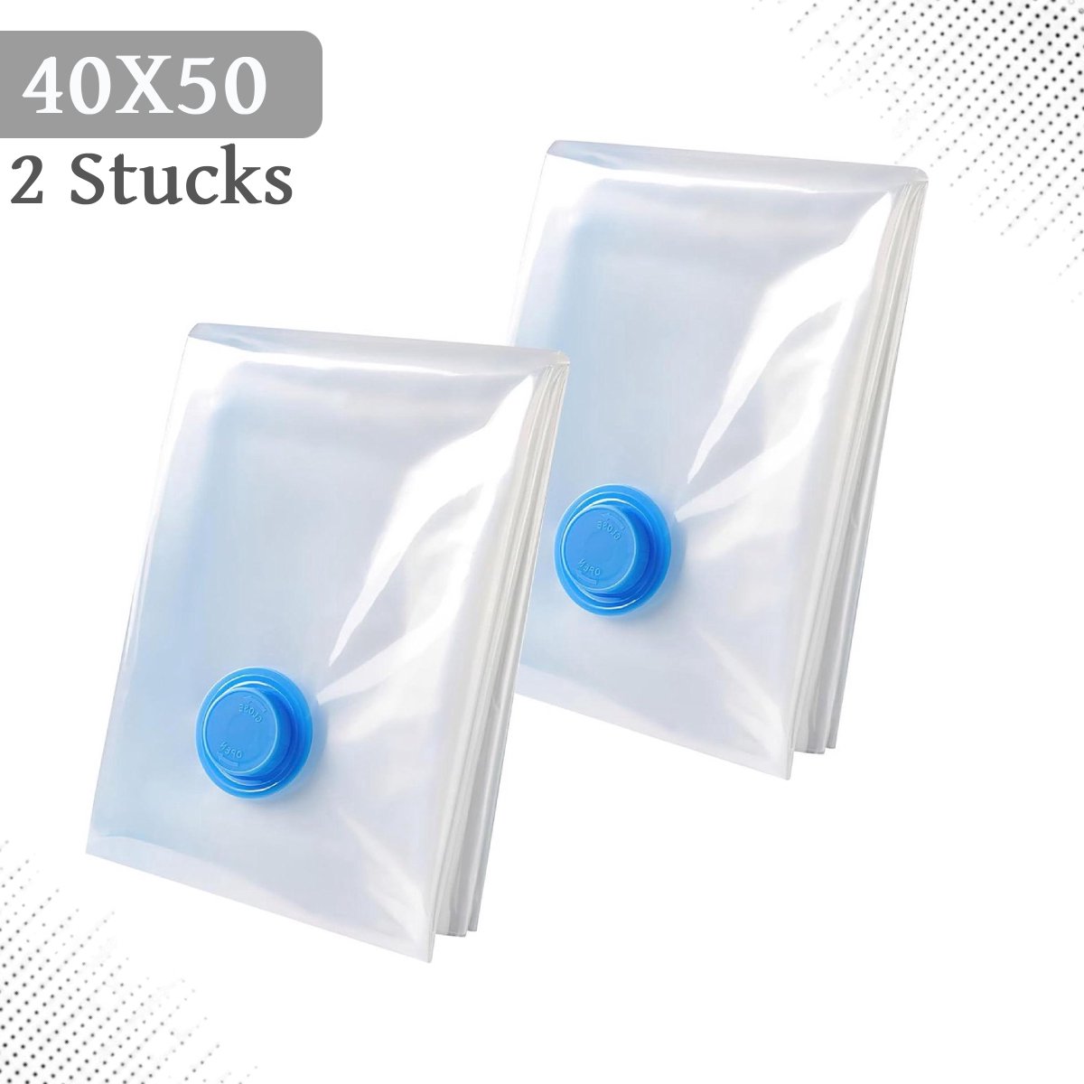 Vacuümzakken – Vacuüm Opbergzakken – Dekbedden en Kleding – Kleding Opbergen & Reizen – Luchtdicht – 40x60cm – 2 stucks