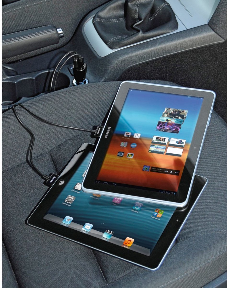 Hama Premium autolader picco dual USB 4.8A zwart