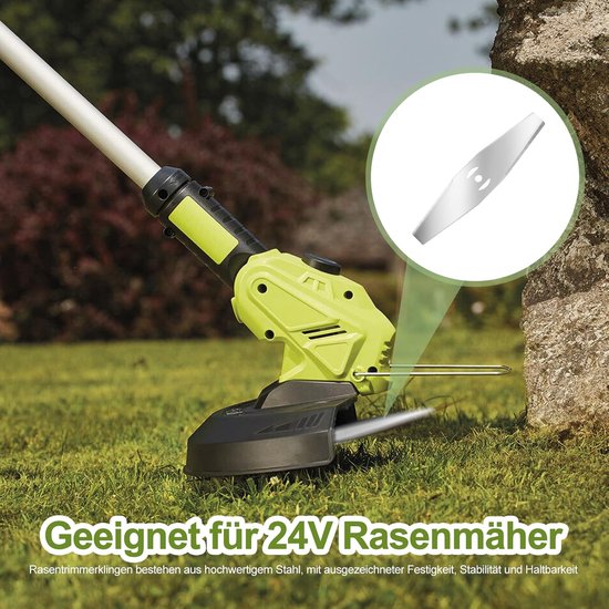 24 Stuks - Grastrimmers Reservemes - 15 Cm Algemeen - Bosmaaiermes - Grastrimmer - Vervangmessen Voor Bosmaaier - Gesleufd Mes - Bosmaaier - Reservemesjes - Reservemessen - Geschikt Voor 24v Grasmaaiers, Bosmaaiers En Bostrimmers van Merkloos	 — afbeelding 5