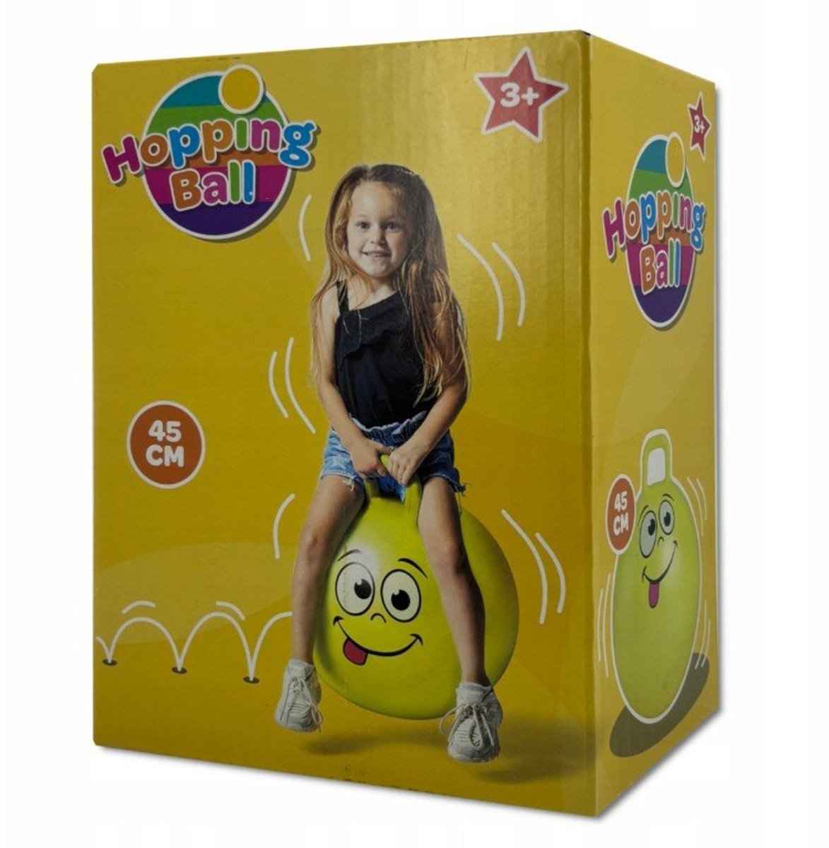 Skippybal Smiley Geel 45 cm
