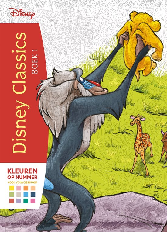 Disney Classics boek 1 - Kleuren op nummer voor volwassenen - cover