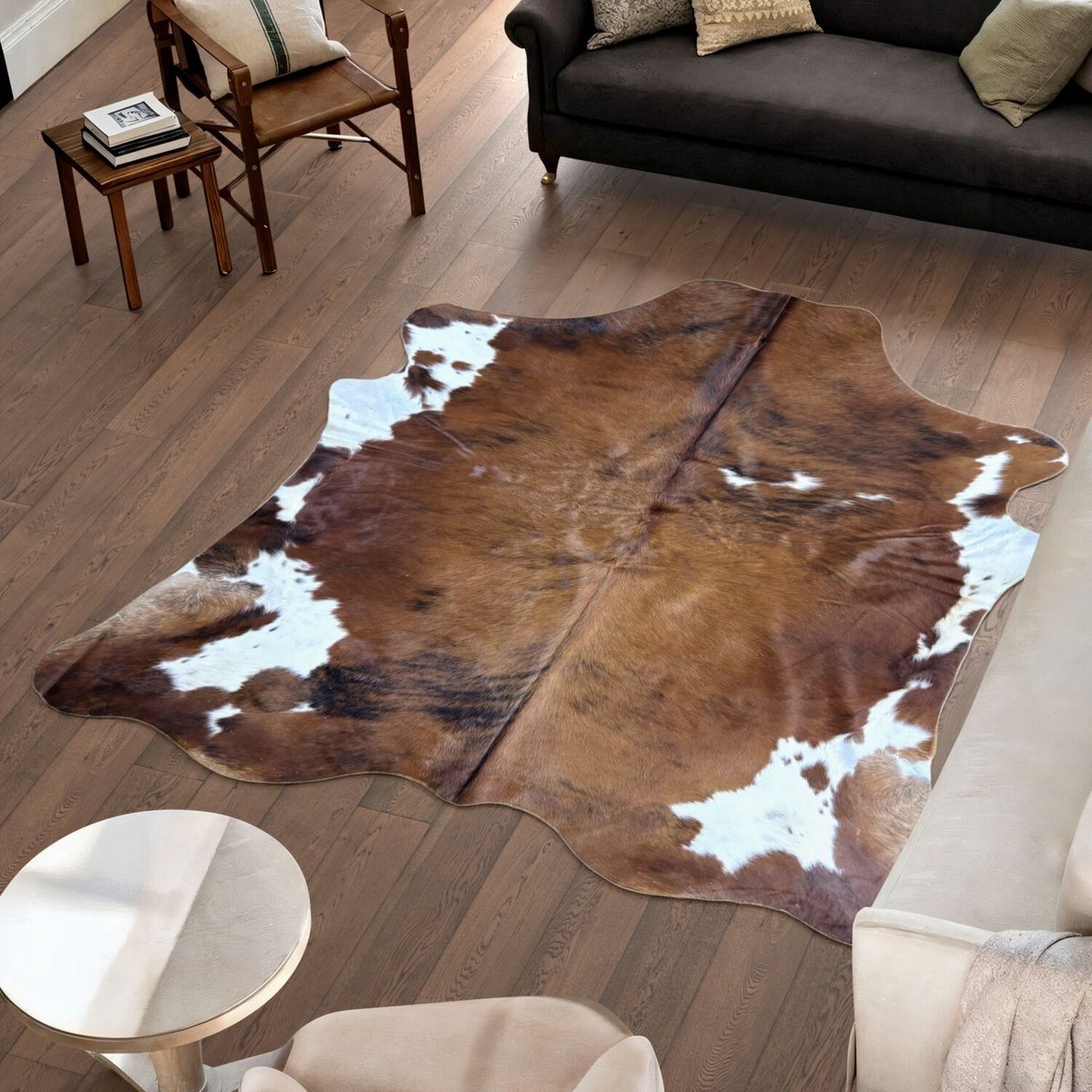 Koeienhuid Vloerkleed - 223 cm x 214 cm - Koeienkleed / Koeienvel / Dierenvel / Dierenhuid Tapijt