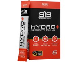 SiS SiS Science in Sport - Hydro+ Elektrolyten Poeder - 5 verschillende elektrolyten - Berry Smaak - Suikervrij - 6 x 4,1 g