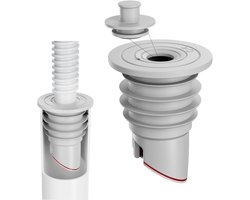 Afvoerplug wasmachine - Afvoerplug afdekking vloer - Siliconen afdichting gootsteenafvoer - Afvoerplug wastafel - 1,38" - 1,57" [(35-40mm)]