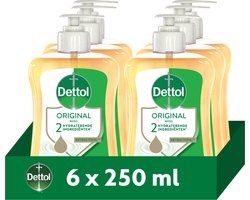 Dettol Handzeep - Antibacterieel - Original - 250ml x6 - Voordeelverpakking