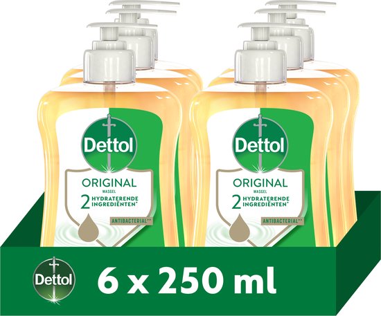 Dettol Handzeep - Antibacterieel - Original - 250ml x6 - Voordeelverpakking