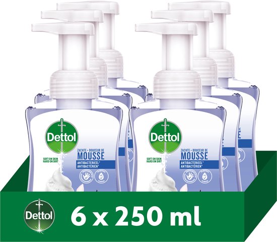 Dettol - Handzeep - Zachte Mousse - Antibacterieel - Orchidee & Vanille - 6 x 250 ml