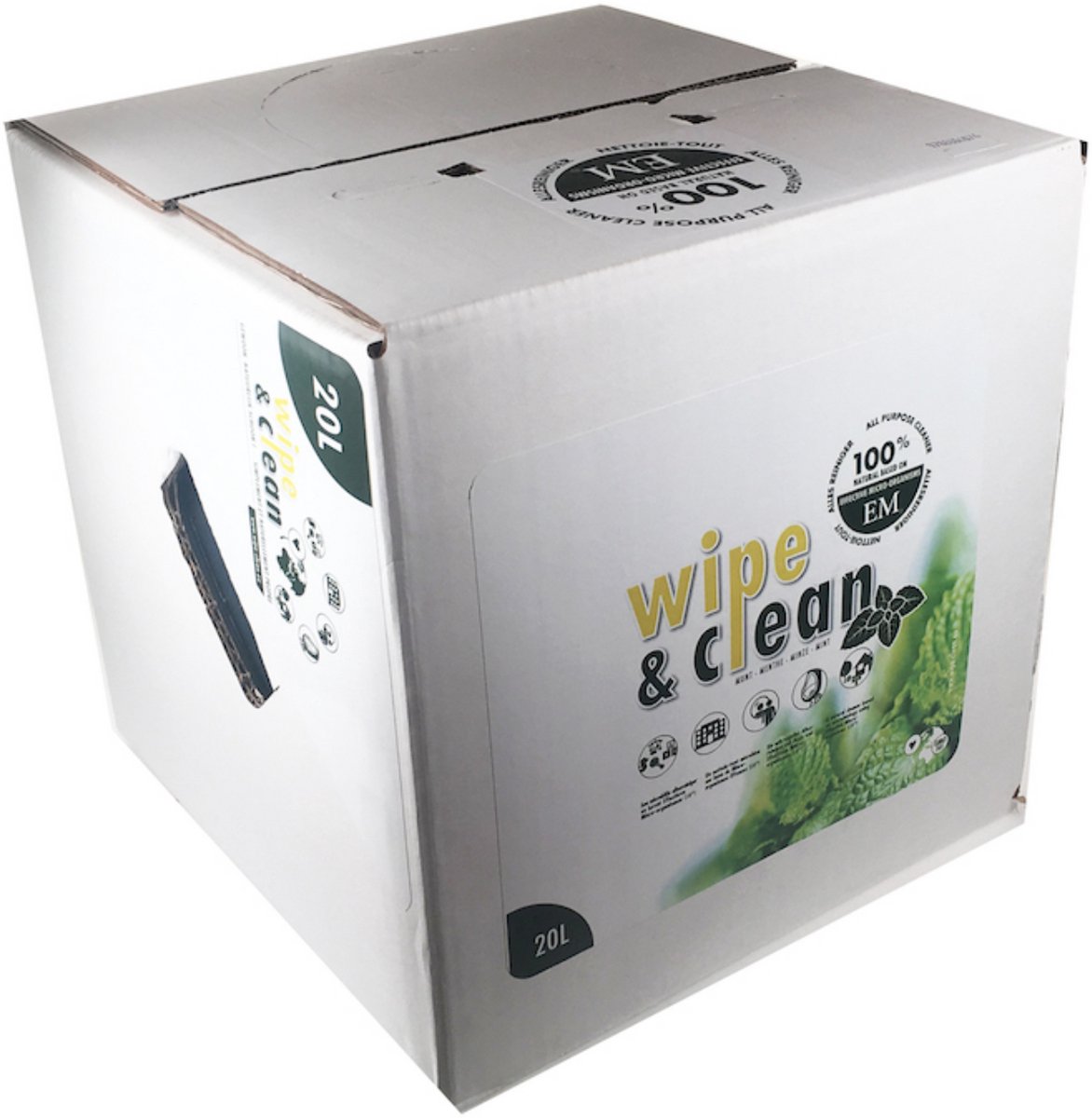 Wipe & Clean 20 liter Bag in Box Munt Schoonmaakmiddel