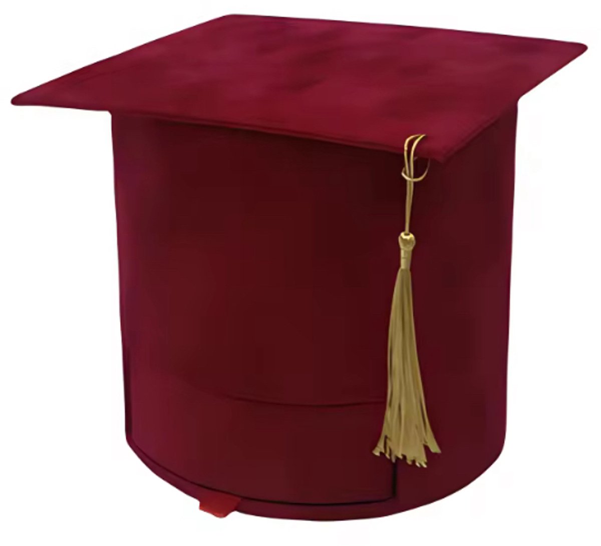 Hoogwaardig Fluwelen Ronde doos - 17,7 *17,7*16cm - Rood - Afstudeerdoos - Geschenkverpakking - Cadeaudoos - Sieradendoos - Bloemendoos - Geslaagd