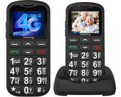 Xcruiser BW210 Senior 4G TELEFOON MET SOS - DUAL SIM - ZWART