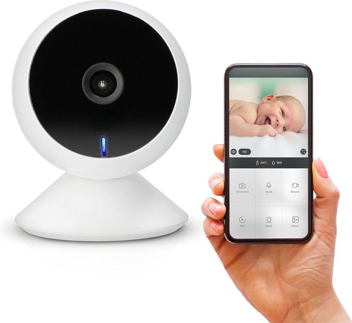 Thuys – Babyfoon Met Camera En App – Baby Monitor – Baby Camera – Met App
