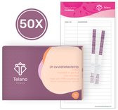 Telano Ovulatietest Premium 50 stuks Dipstick Gevoelig - Ovulatiekalender - Extra Brede Strip van 5 mm - Vergroot je kans op Zwangerschap - Ovulatietesten Strip