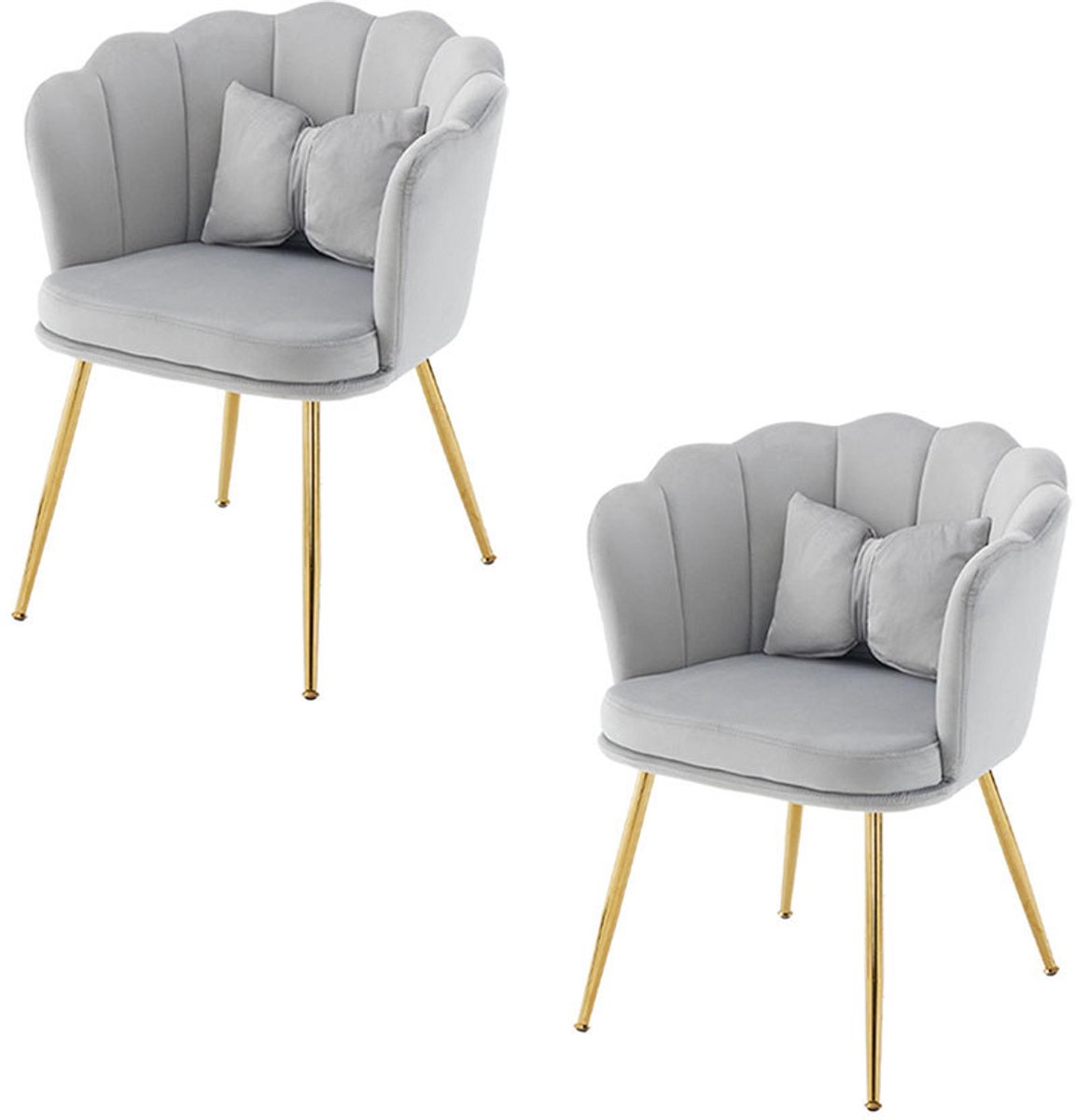 Pugsdrly Set van 2 moderne fluwelen fauteuils, badkamerstoelen, gestoffeerde stoelen met b