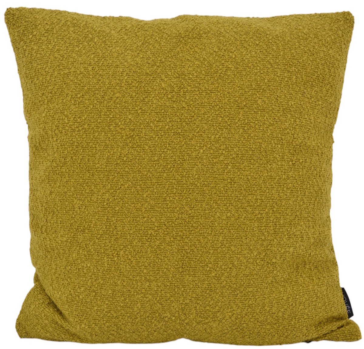 NOVÉE Sierkussen Bouclé Olijf | 45 x 45 cm | Polyester mosterd