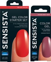 Sensista Cadeauset - Red Hot Chillies - Vintage Sweet Heart - Gellak Starterspakket - Gel nagellak - Rood - Oudroze - 7.5ML
