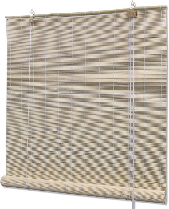 vidaXL Store à enrouleur 80x220 cm Bambou Naturel