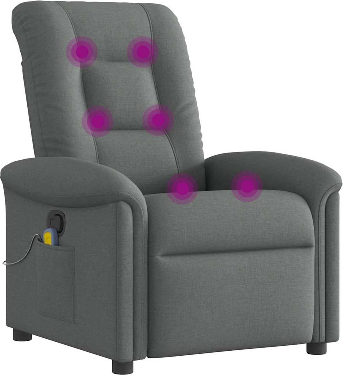 Afbeelding 3 van GranMaison Massagestoel Donkergrijs Elektrisch met