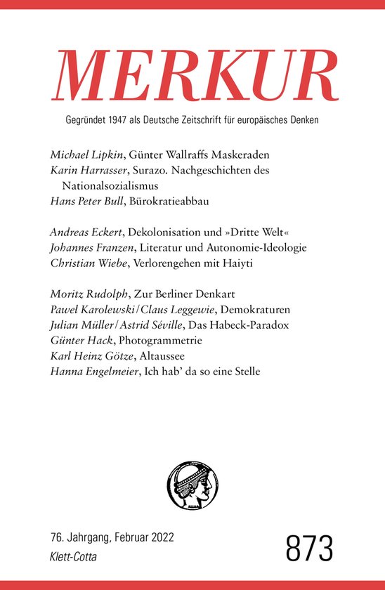 MERKUR - MERKUR Gegründet 1947 als Deutsche Zeitschrift fü ... - cover