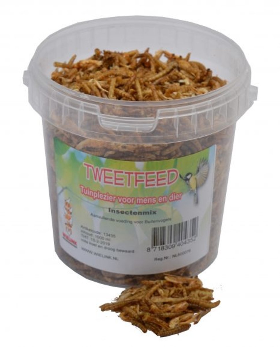 Tweedfeed- Insectenmix- 1000 ml-buitenvogels