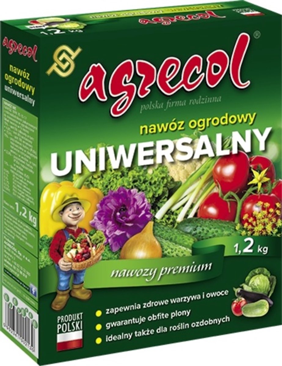 Agrecol - Universele Meststof - Groenten en Fruit - 1,2 kg - Karton