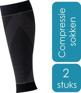 Pediq Compressie sokken M - 2 stuks - Voorkom blessures & spierpijn, sneller herstel - Heren & dames