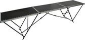Table à papier peint vidaXL - Pliable - 300x60x78 cm - MDF - Aluminium - 3 pièces