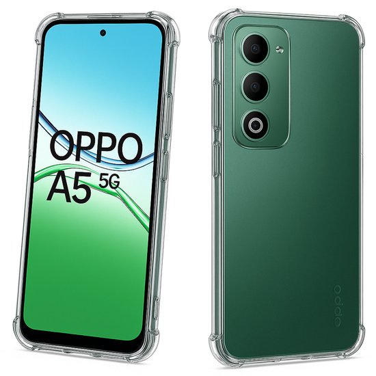 ChiGuard Hoesje Geschikt voor OPPO A5 5G Hoesje - Shock Proof Case – Cover Transparant