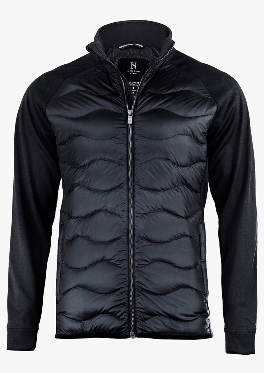 Stillwater Heren - Zwart Premium hybride donsjack | Maat XL | Zwart