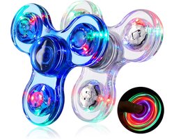 BOTC Fidget Spinners - Mini Fidgets voor Kleuter - LED Light up Sensory - Glow in The Dark - ADHD Autisme Speelgoed - Prijzen voor in de klas - Party Favors -2 stuks