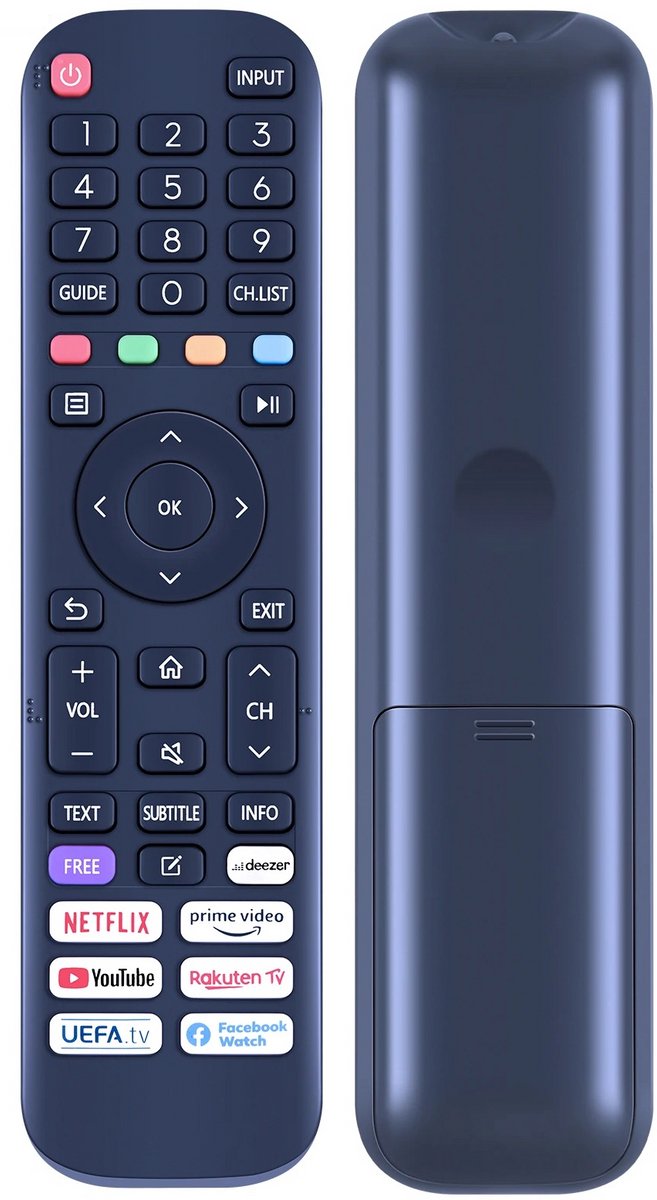 Vervangende Afstandsbediening voor HISENSE TV EN2AG30H / EN2AH30H / EN2AI30H / EN2AK30H / EN2AL30H / EN2AP30H / EN2G30H – Direct Klaar voor Gebruik