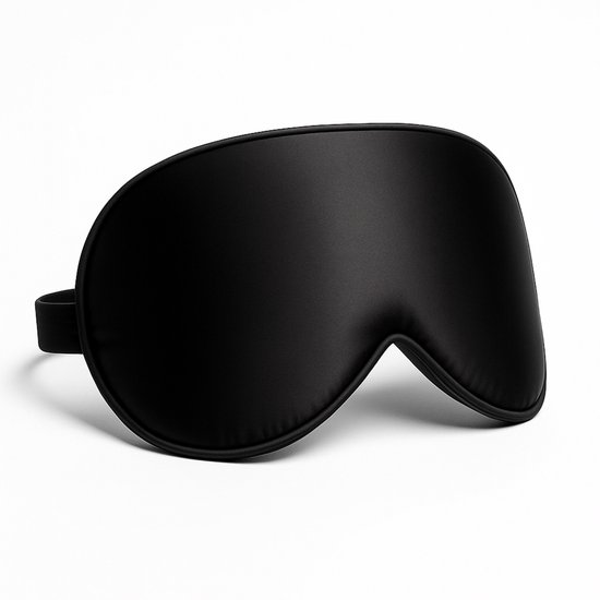 MR. PANACHE Zijden Slaapmasker - Oogmasker - Slaapmasker Vrouwen - Oogmasker Slaap - Slaapmasker Mannen - Moerbei Zijde - 100% Verduisterend Oogmasker - Slaap masker - Reismasker - Blinddoek - Powernap - Yoga - Ontspanning - Zijdezacht - Zwart